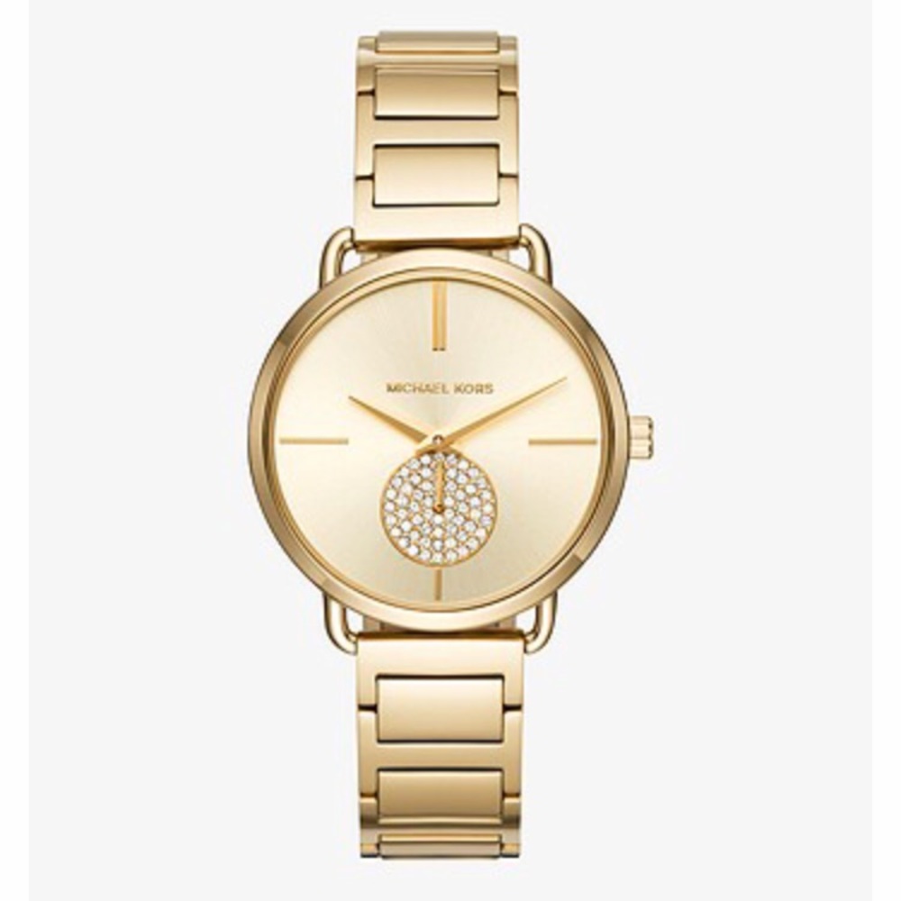NWT Michael Kors Women's Portia Gold Watch